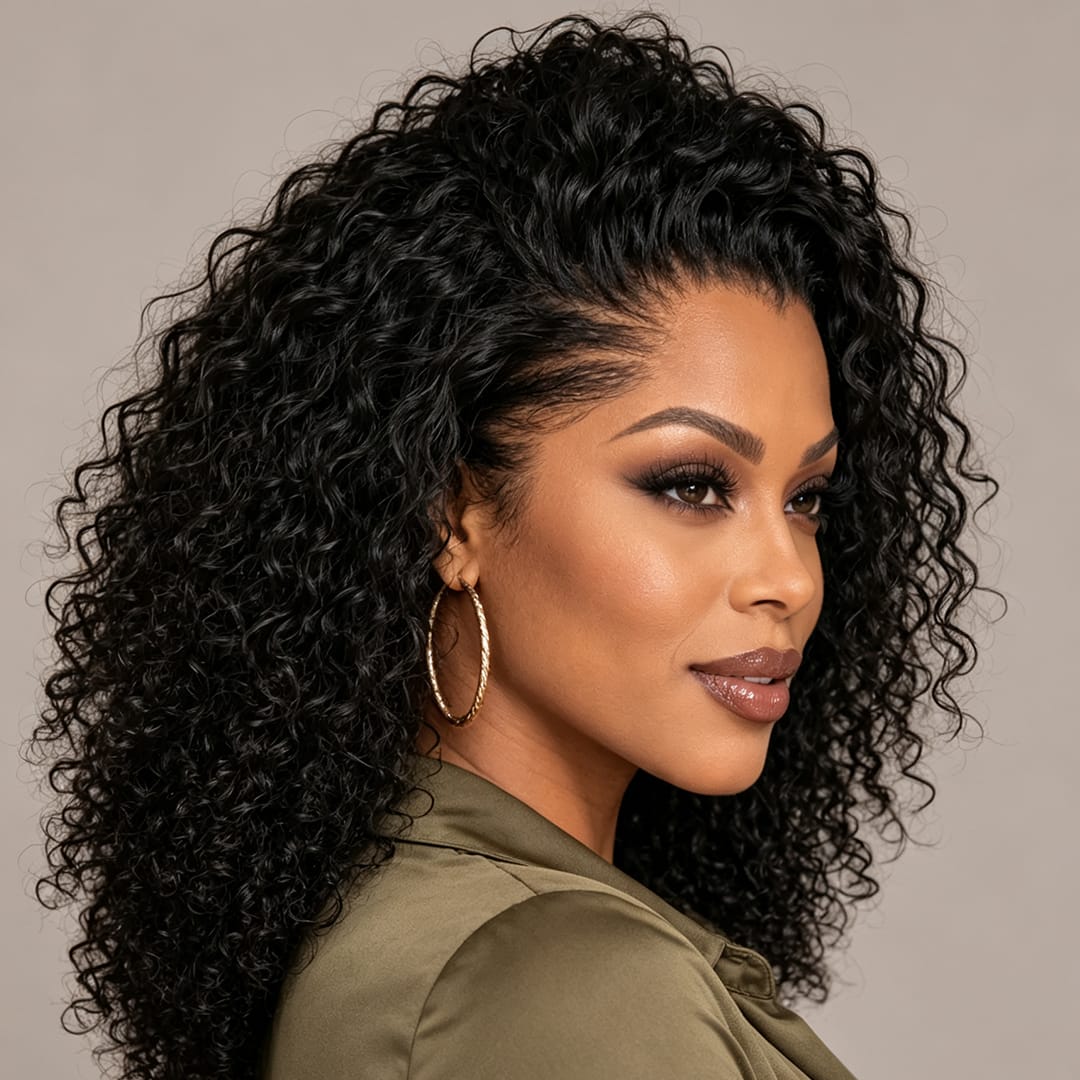 ailuxyhair-fr AILUXY Perruque Afro Bouclée Noire Grand Volume, Boucles Serrées Look Très Naturel