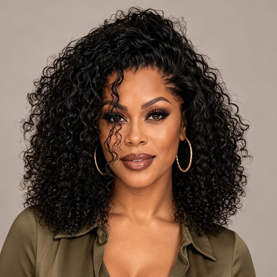 ailuxyhair-fr AILUXY Perruque Afro Bouclée Noire Grand Volume, Boucles Serrées Look Très Naturel