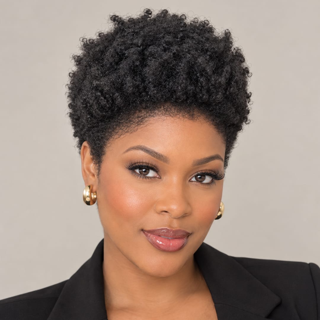 ailuxyhair-fr AILUXY Perruque Afro Curl Lace Sans Colle 100% Cheveux Humains