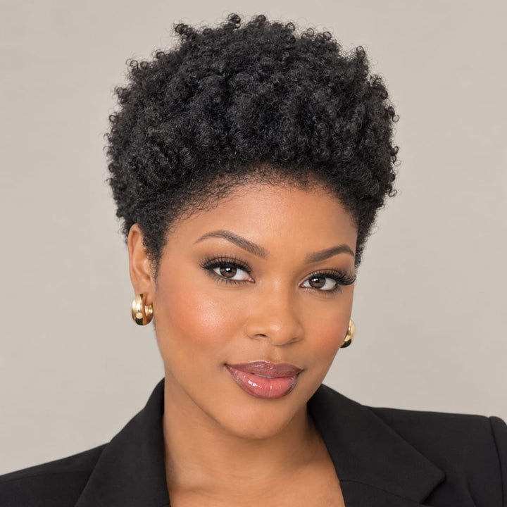ailuxyhair-fr AILUXY Perruque Afro Curl Lace Sans Colle 100% Cheveux Humains