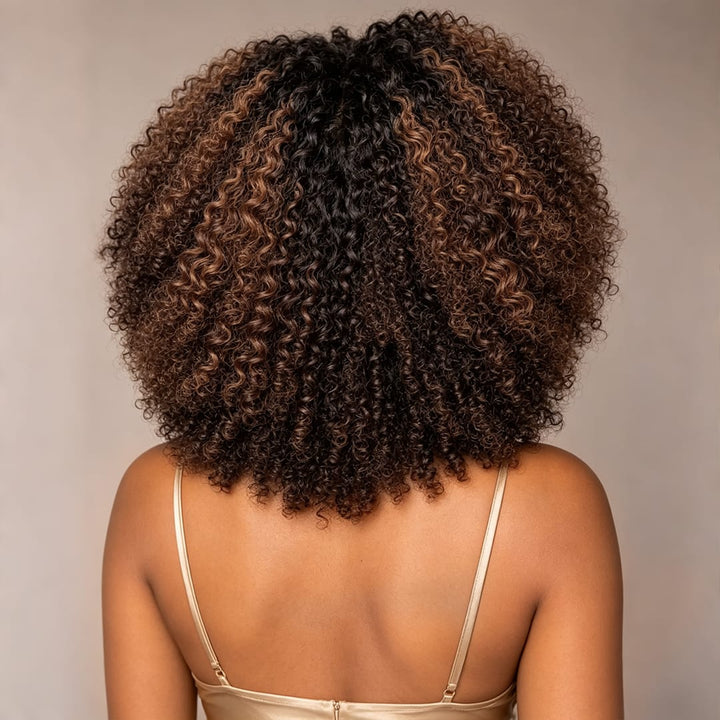 ailuxyhair-fr AILUXY Perruque afro Curly 300%dedensite 2x6 lace Design unique 100% Cheveux Humains