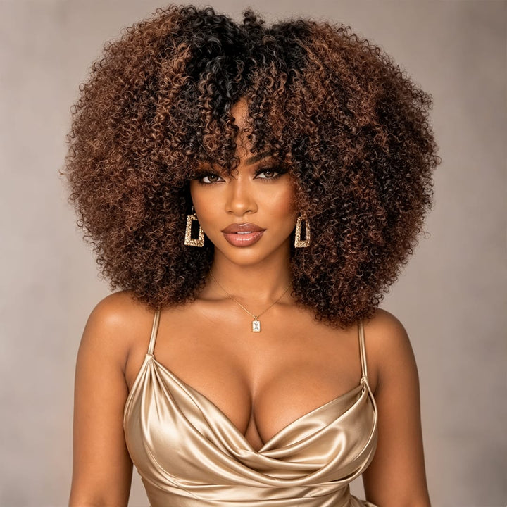 ailuxyhair-fr AILUXY Perruque afro Curly 300%dedensite 2x6 lace Design unique 100% Cheveux Humains