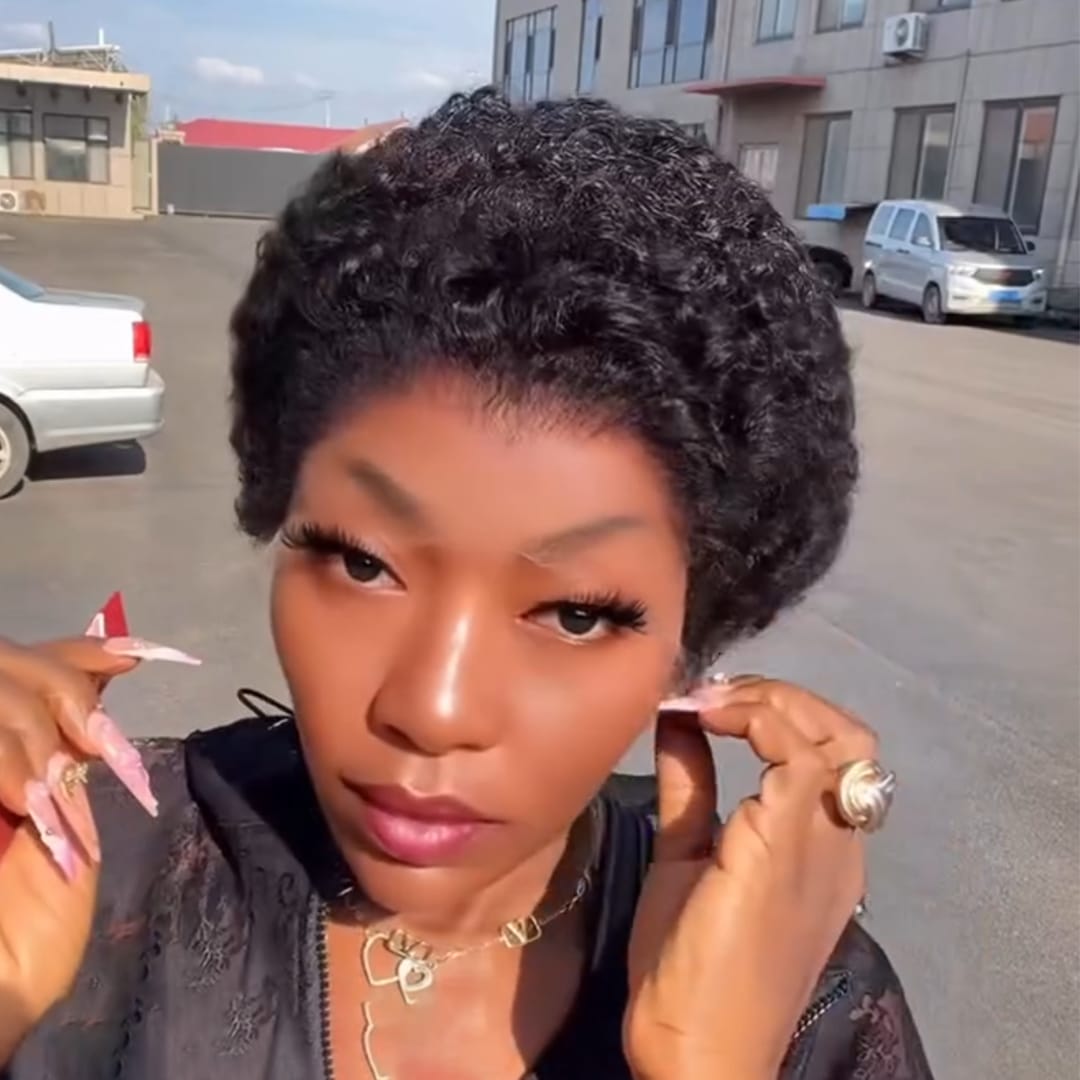 ailuxyhair-fr AILUXY Perruque Afro Curly Avec 13x4 Dentelle  100% Cheveux Humains Idéale Pour Quoditienne | Identique à la photo