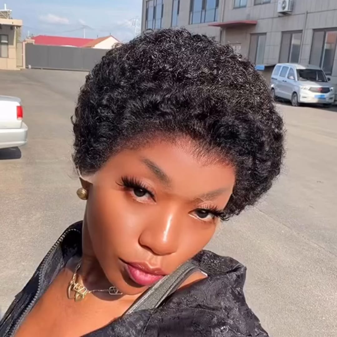 ailuxyhair-fr AILUXY Perruque Afro Curly Avec 13x4 Dentelle  100% Cheveux Humains Idéale Pour Quoditienne | Identique à la photo