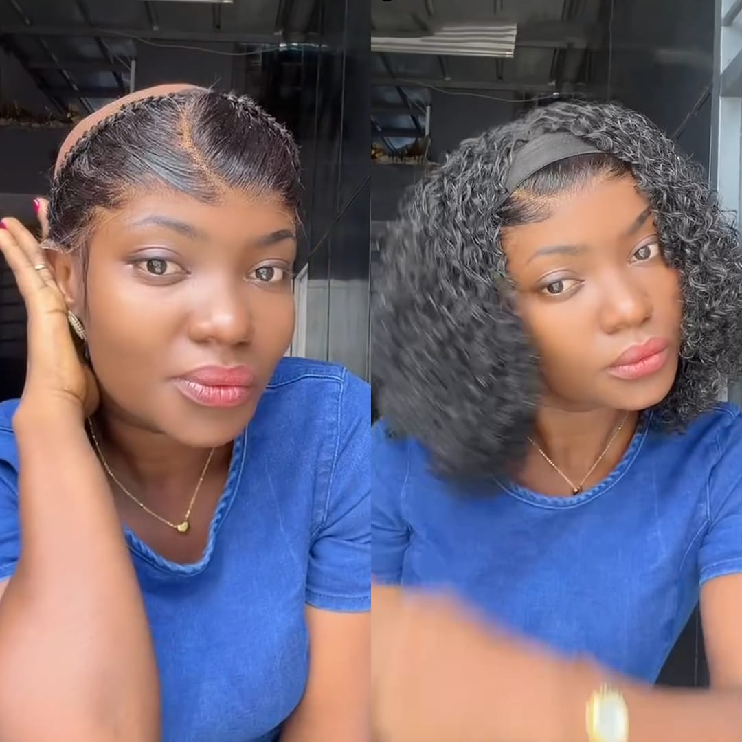 ailuxyhair-fr AILUXY Perruque Bandeau Bouclée ultra-réaliste, Facile à Porter Pour Tous Les Jours