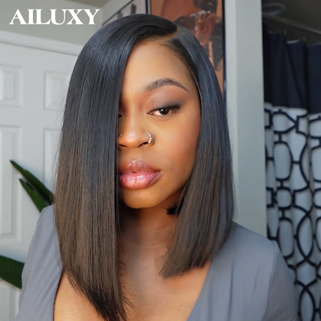 ailuxyhair-fr AILUXY Perruque bob dentelle 13x4, lisse et au style unique