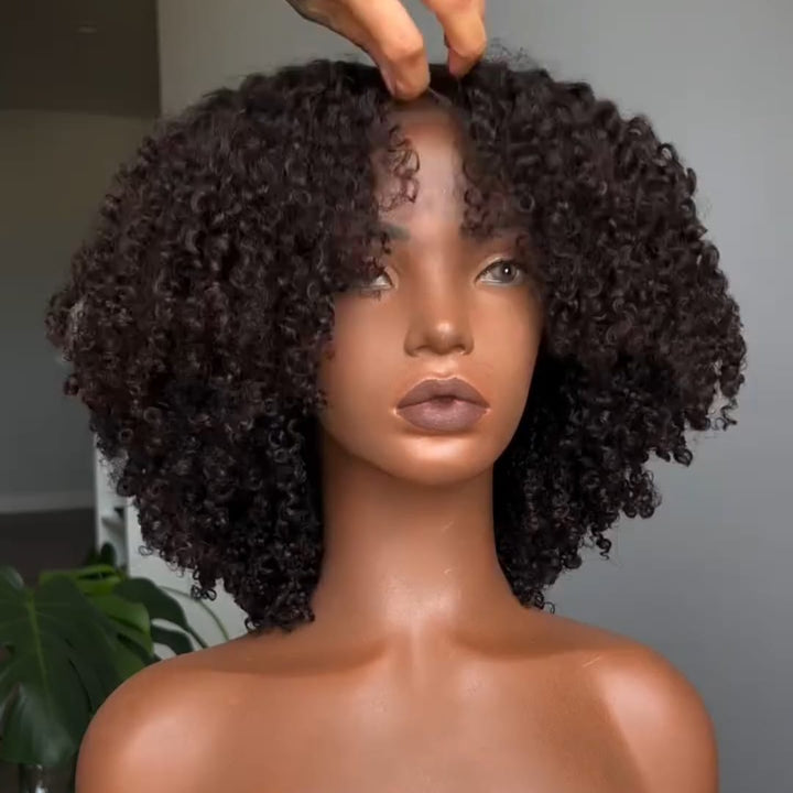 ailuxyhair-fr AILUXY Perruque Bouclée Afro 100% Cheveux Humains, Rendu Ultra-réaliste