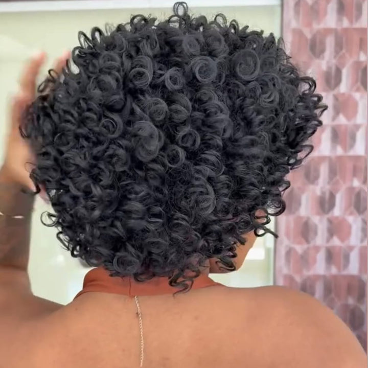 ailuxyhair-fr AILUXY Perruque Bouclettes Volumineuses Kinky Curly  Cheveux Vierges Humains Look Très Naturel