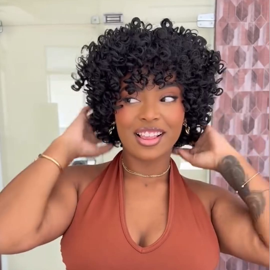 ailuxyhair-fr AILUXY Perruque Bouclettes Volumineuses Kinky Curly  Cheveux Vierges Humains Look Très Naturel