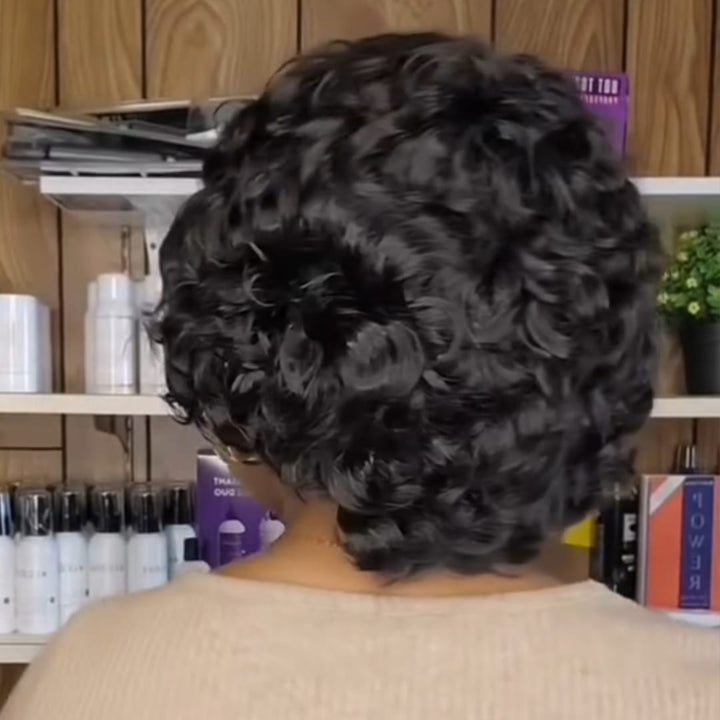 ailuxyhair-fr AILUXY Perruque courte à boucles moyennes – Sans colle, légère et naturelle pour un look chic tout l'été
