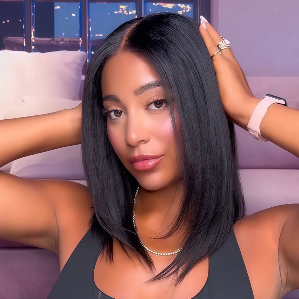 ailuxyhair-fr AILUXY Perruque courte Pixie Cut 13X4 YAKI LISSE