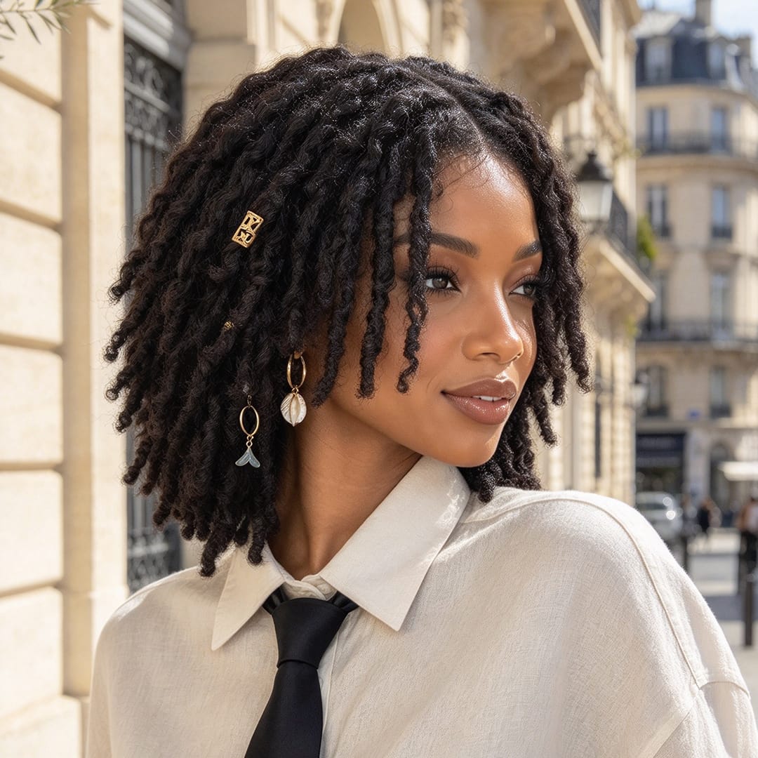 ailuxyhair-fr AILUXY Perruque Dreadlocks Bob Noir Twist Braid | Offre Spéciale | Look Authentique à Prix Imbattable