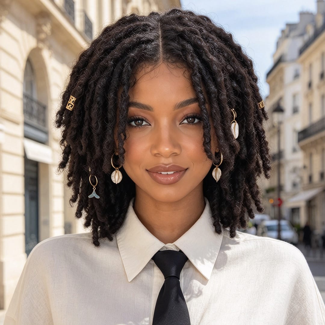 ailuxyhair-fr AILUXY Perruque Dreadlocks Bob Noir Twist Braid | Offre Spéciale | Look Authentique à Prix Imbattable