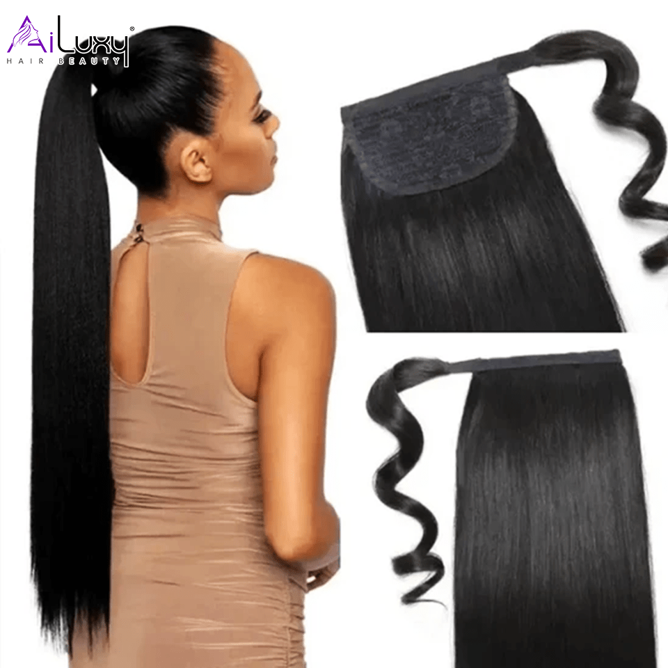 ailuxyhair-fr AILUXY Perruque Extension cheveux humains Ponytail Queues cheval hautes