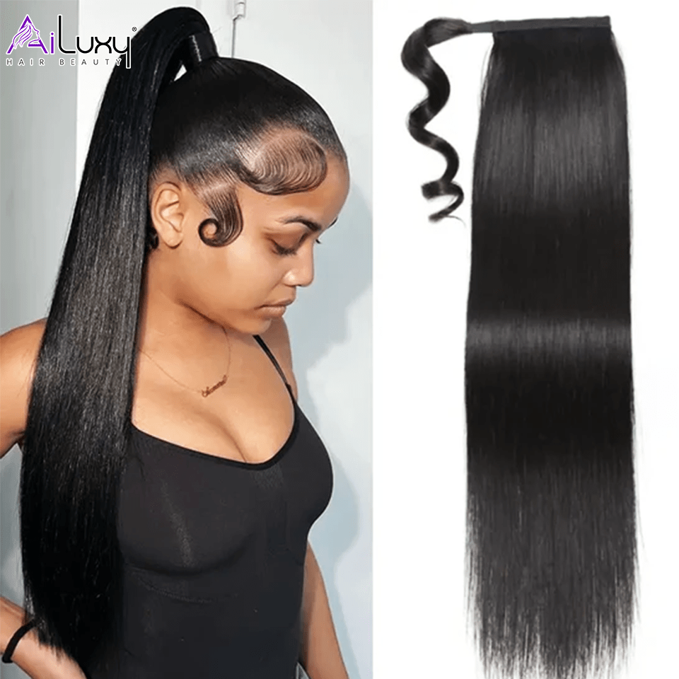 ailuxyhair-fr AILUXY Perruque Extension cheveux humains Ponytail Queues cheval hautes