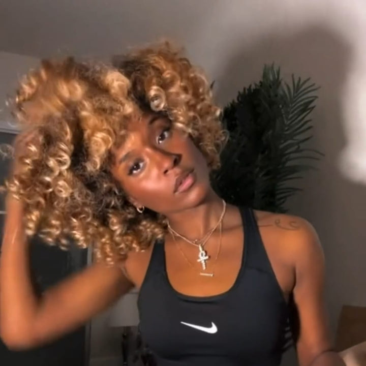 ailuxyhair-fr AILUXY Perruque Frange 1B/27Couleur Egg Wave 100% Cheveux Humains,Brillance et Douceur Inégalées