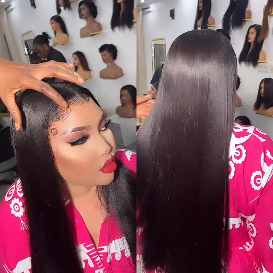 ailuxyhair-fr AILUXY Perruque Lace Front 13x4 Cheveux Humains Brésiliens Lisses Naturels