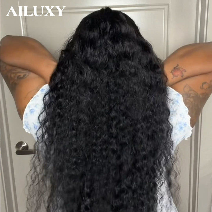ailuxyhair-fr AILUXY Perruque Lace Front 13x4 Humaine Bouclée Profonde – Cheveux 100% Naturels pour un Look Glamour