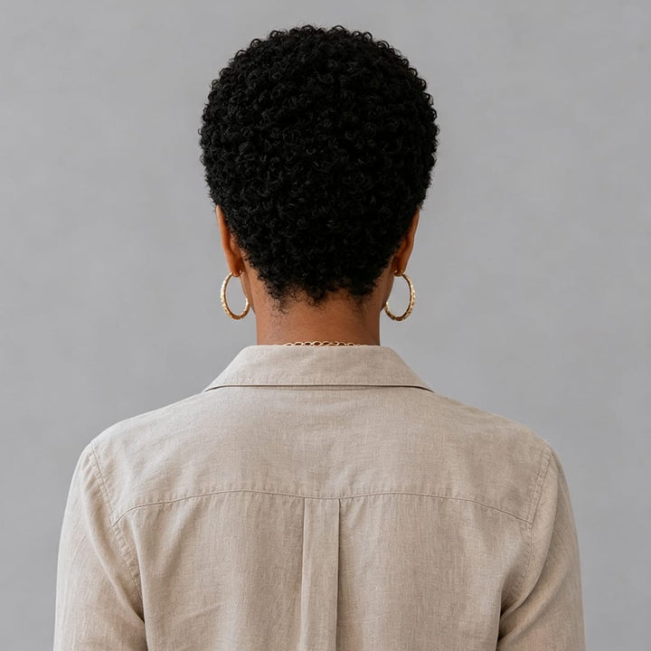 ailuxyhair-fr Ailuxy Perruque pixie courte bouclée | Noir ou gris argenté, style très naturel