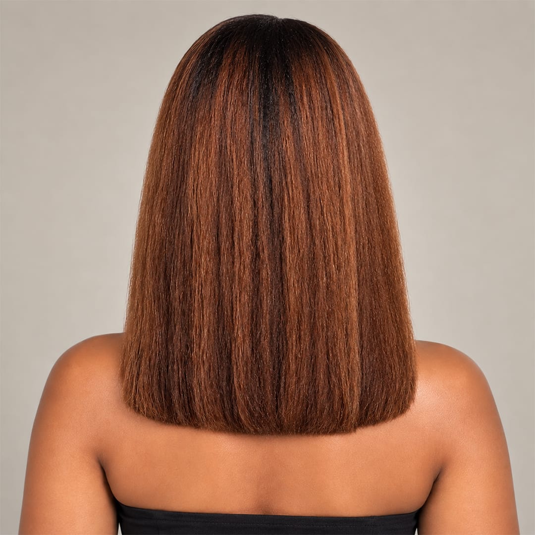 ailuxyhair-fr AILUXY Perruque Prête à Porter Bob Kinky Straight – Design Sans Colle