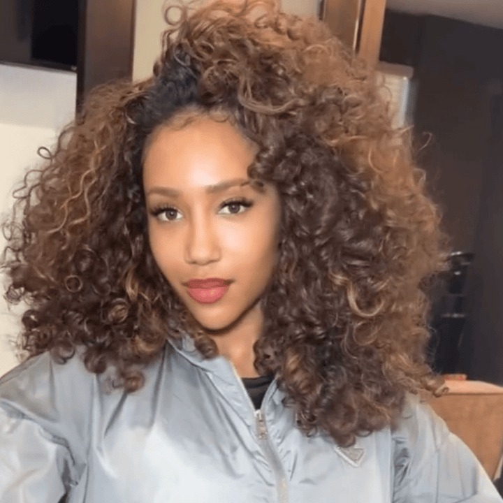 ailuxyhair-fr AILUXY Perruques 13x4 lace perruque courte bouclée bob texturées L’Allure Noble des Perruques Longues