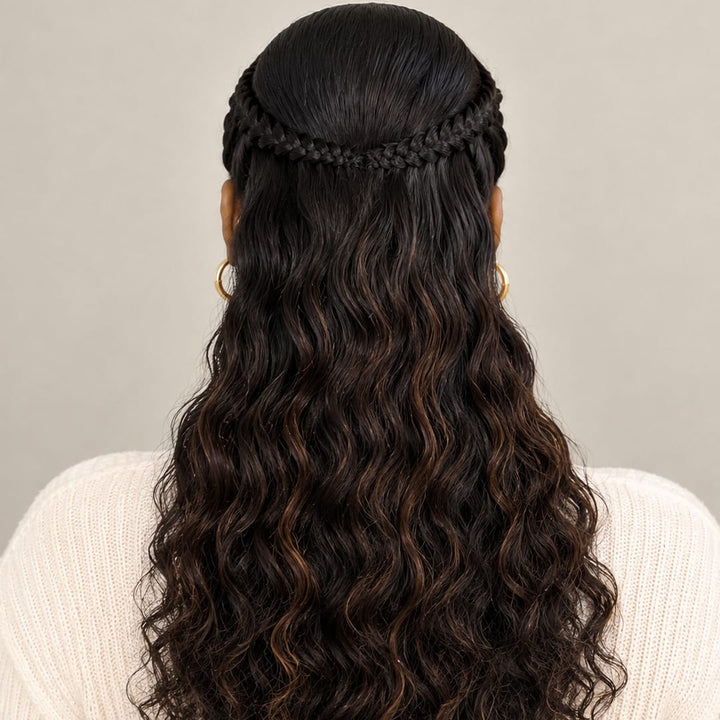 ailuxyhair-fr AILUXY Perruques Curly 1BT4# de Haute Qualité, Sans Colle, 100% Cheveux Humains