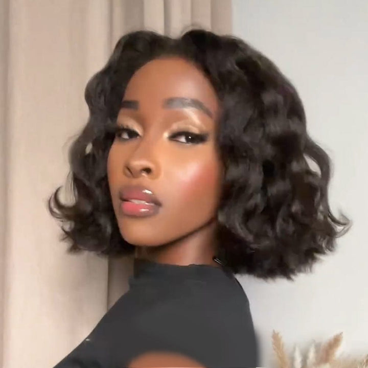 ailuxyhair-fr AILUXY Rouler Perruques 4x4 Lace Closure 200% densité Vrais 100% Cheveux Humains comme sur la vidéo 2 - 3 jours reçus+Un beau cadeau