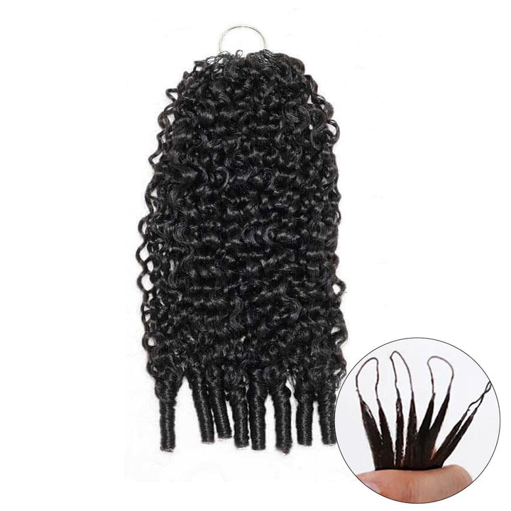 ailuxyhair-fr AILUXY Tissage à Nœuds Plumes à Petites Boucles ,Texture Crépue Authentique,100% cheveux humains