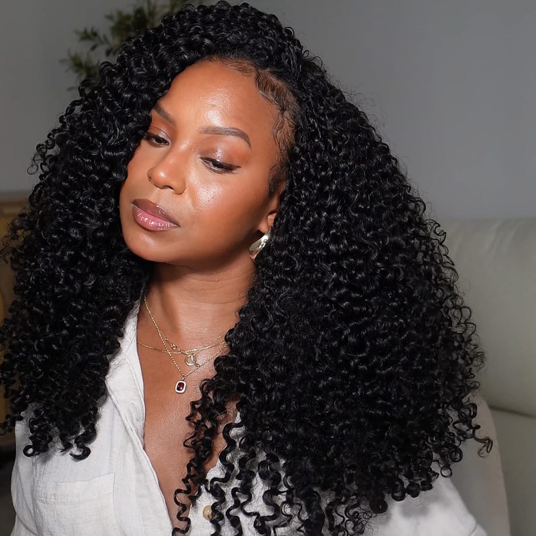 ailuxyhair-fr AILUXY Tissage à Nœuds Plumes à Petites Boucles ,Texture Crépue Authentique,100% cheveux humains 2.0