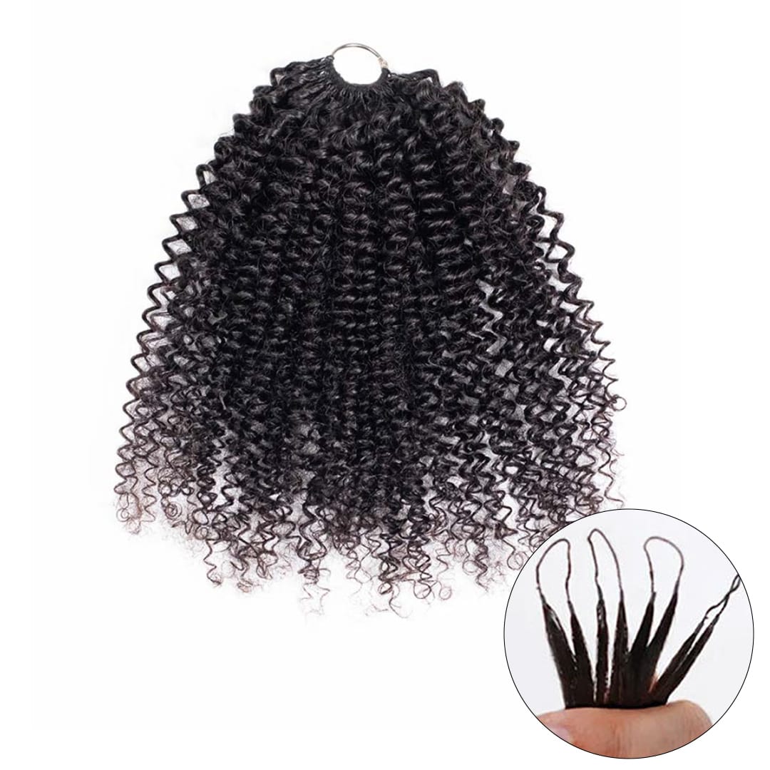 ailuxyhair-fr AILUXY Tissage  à Nœuds Plumes en Rideau, Texture Crépue à Petites Boucles, Installation Rapide, Effet Volume Naturel et Dense
