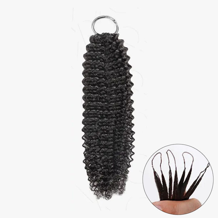 ailuxyhair-fr AILUXY Tissage à Nœuds Plumes Style Deep Wave, Ondulations Définies et Aérées, Volume Garanti, Polyvalentes pour Toutes Coiffures Crépues