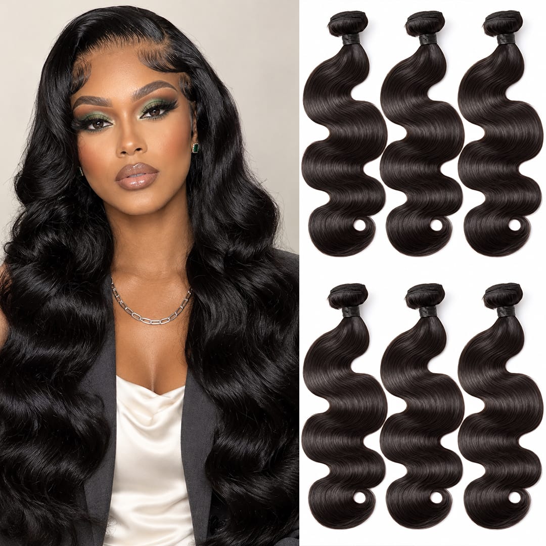 ailuxyhair-fr AILUXY Tissage Body Wave Noir 3 Paquets 100% Cheveux Humains