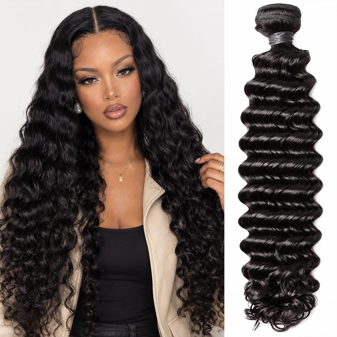 ailuxyhair-fr AILUXY Tissage Deep Wave Noir 100% Cheveux Humains