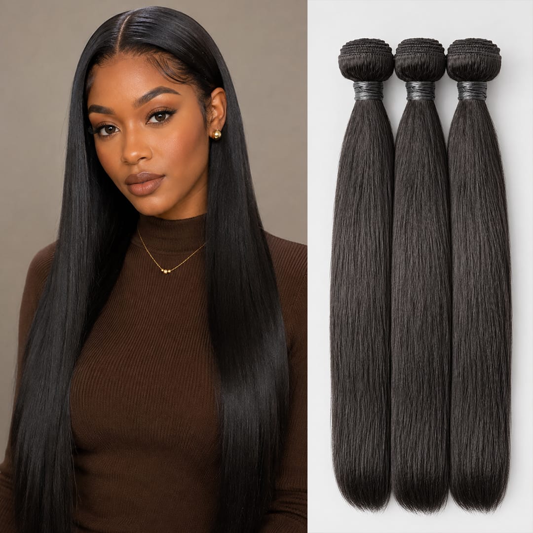 ailuxyhair-fr AILUXY Tissage Lisse Noir 3 Paquets 100% Cheveux Humains