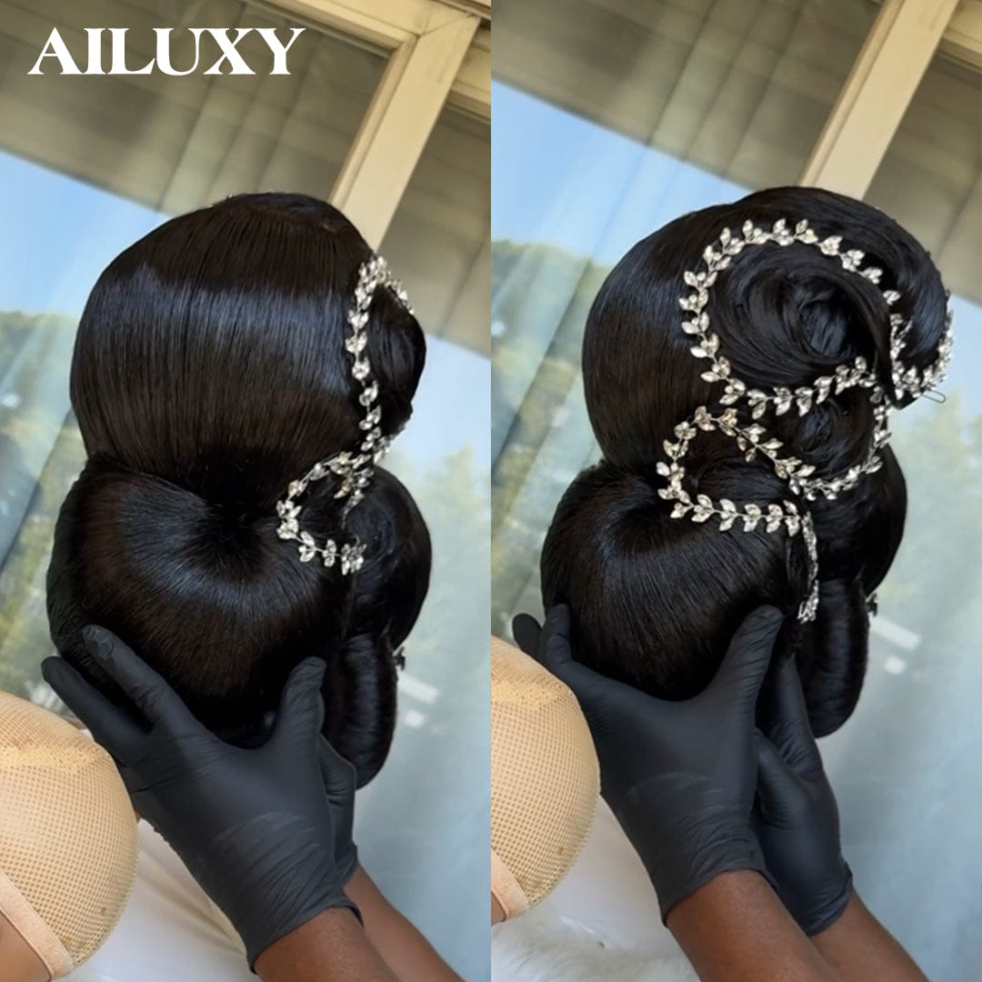 ailuxyhair-fr Coiffure de mariage identique à l'image AILUXY La perruque de mariage parfaite | Exquis et naturel Perruque 13x4 Lace Front Mariage
