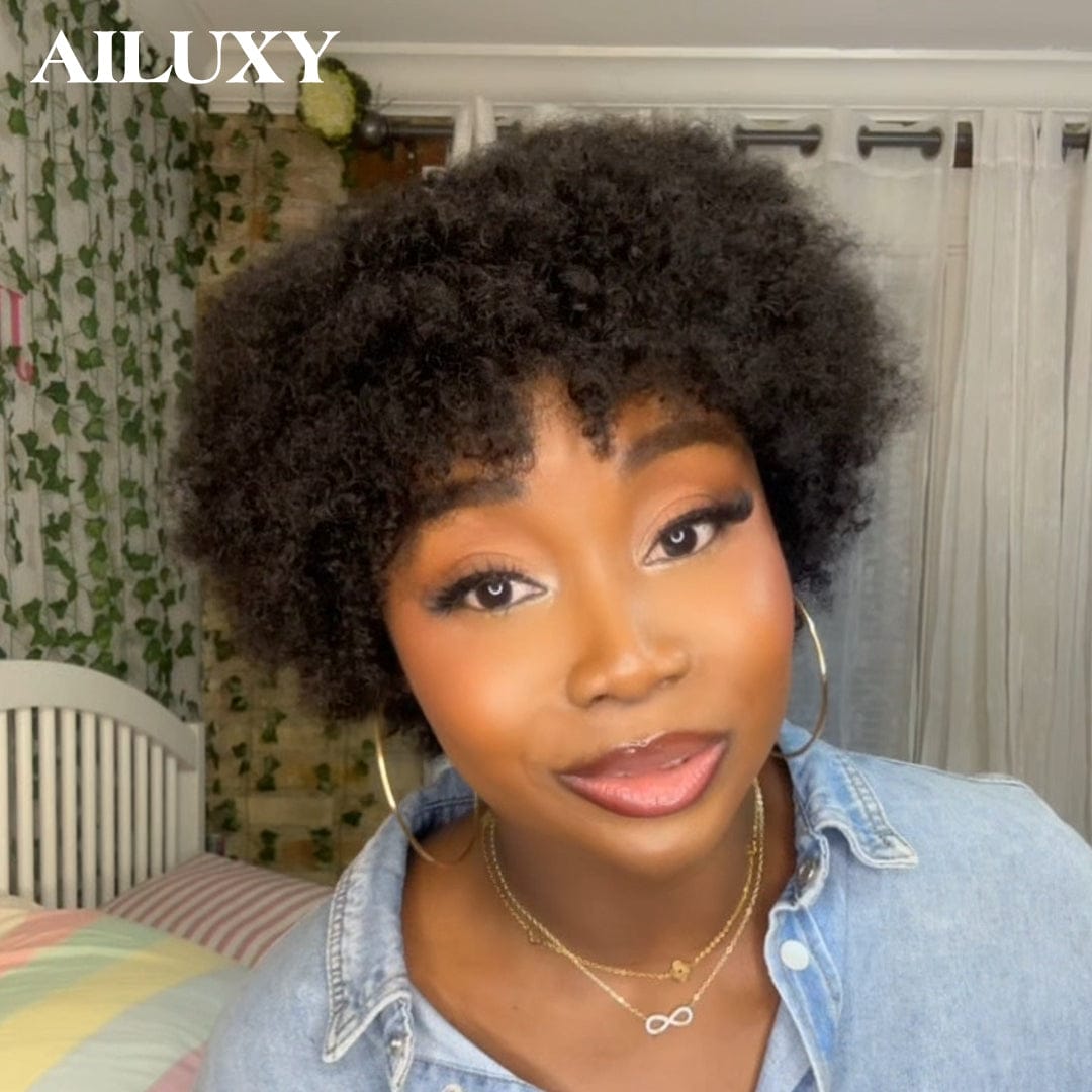 ailuxyhair-fr comme la photo AILUXY Perruque Mécanique Afro Curly=39 €  | Identique à la photo