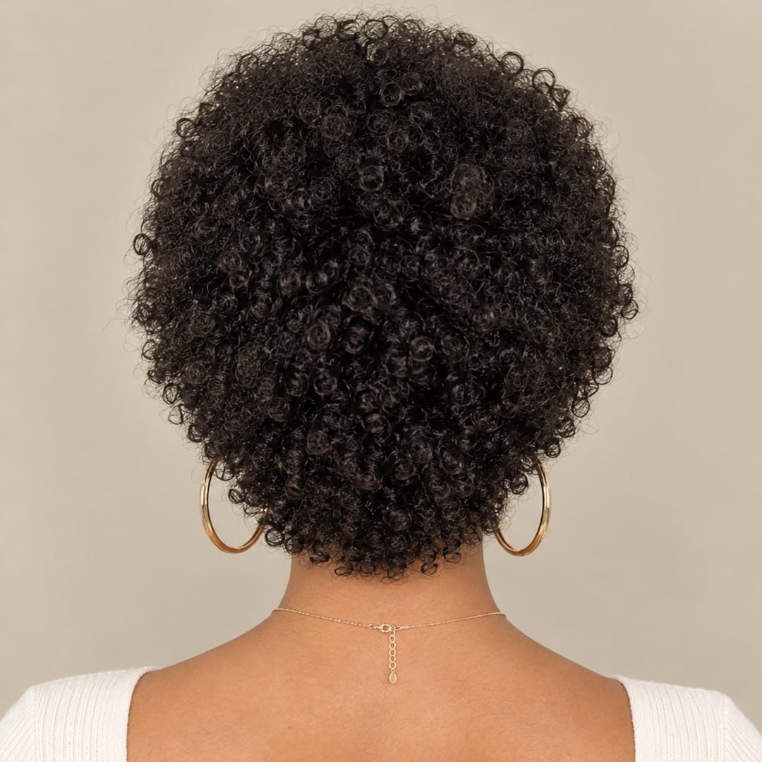 ailuxyhair-fr comme la photo AILUXY Perruque Mécanique Afro Curly  | Identique à la photo
