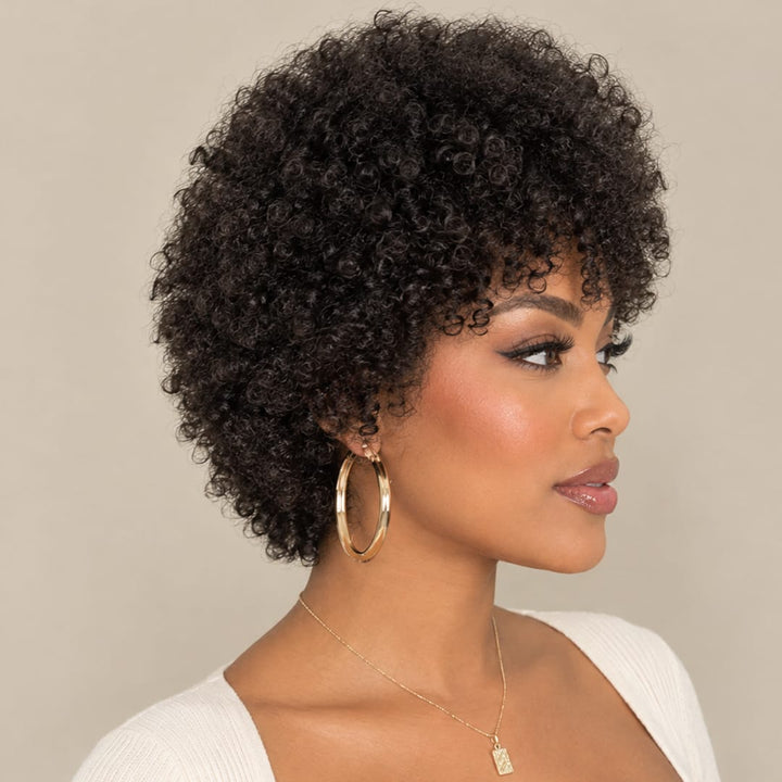 ailuxyhair-fr comme la photo AILUXY Perruque Mécanique Afro Curly  | Identique à la photo