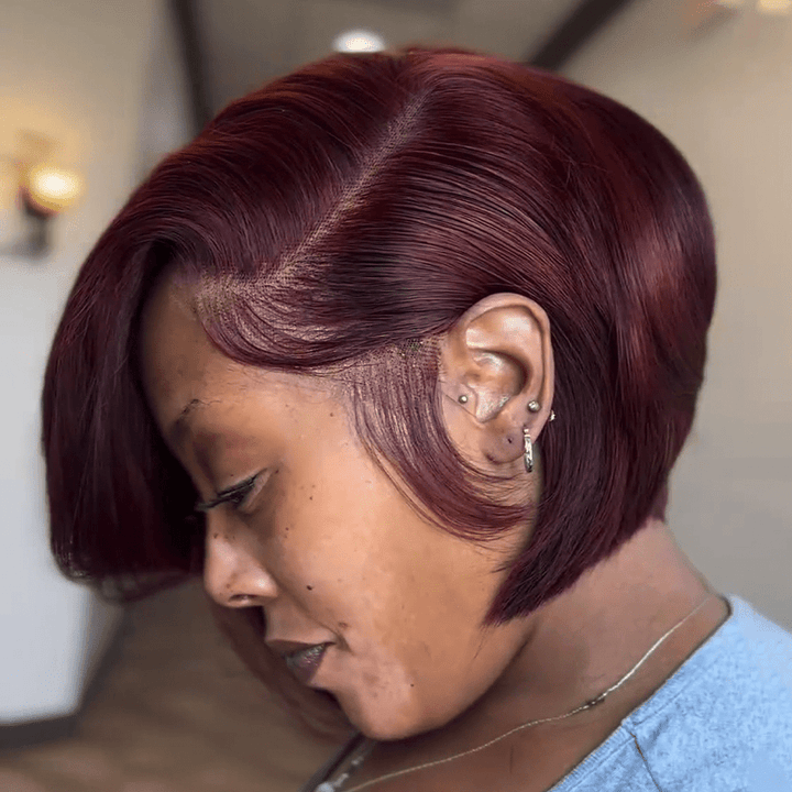 ailuxyhair-fr comme sur la vidéo AILUXY 99j LIZ  Perruque 100% Cheveux Humains comme sur la vidéo 3 - 4 jours reçus+Un beau cadeau