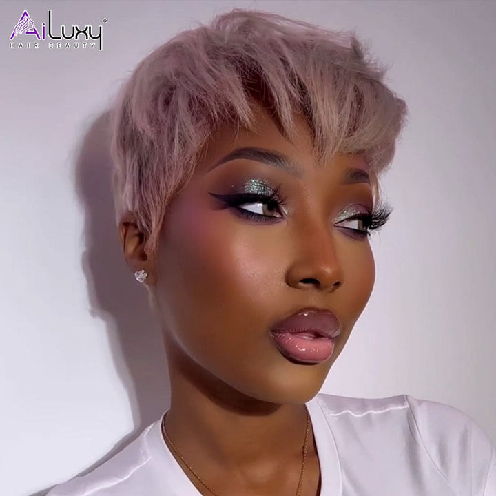 ailuxyhair-fr comme sur la vidéo AILUXY ROSE Perruque Lisse Courte Perruque comme sur la vidéo 4-5 jours reçus+Un beau cadeau