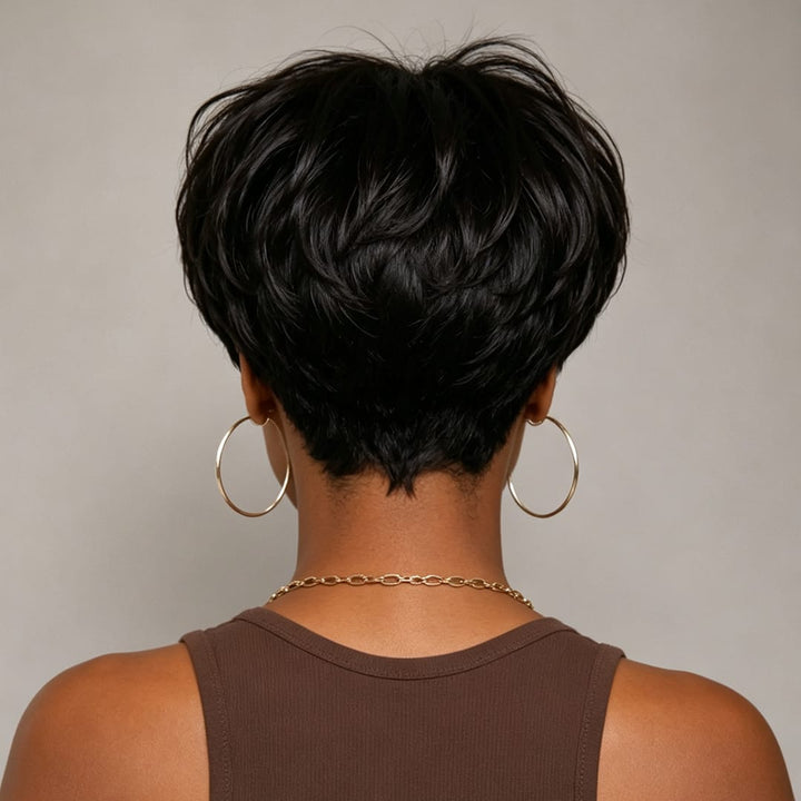 ailuxyhair-fr comme sur la vidéo(Duveteux) AILUXY Duveteux Perruque 100% Cheveux Humains comme sur la vidéo 3 - 4 jours reçus+Un beau cadeau