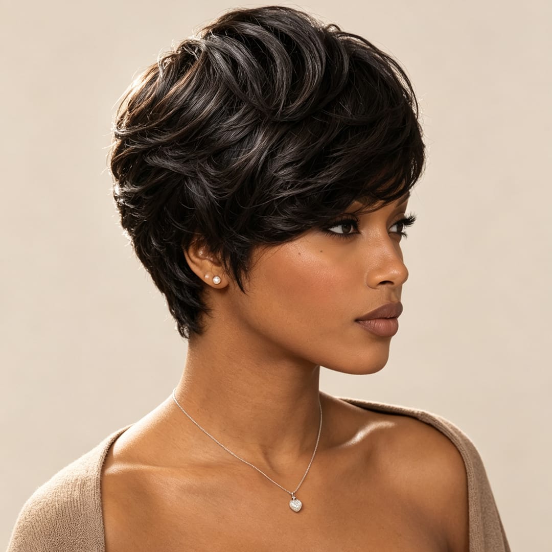 ailuxyhair-fr comme sur la vidéo (en france)AILUXY wig Perruque 100% Cheveux Humains comme sur la vidéo 3 - 4 jours reçus+Un beau cadeau (Copy)