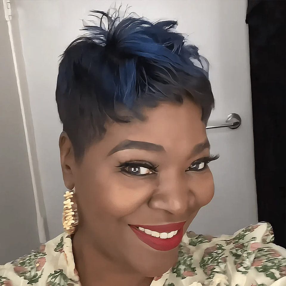 ailuxyhair-fr comme sur la vidéo(pas une perruque) AILUXY TOPPER Perruque Surligner le bleu