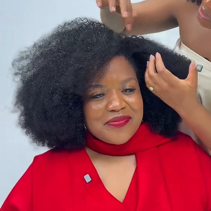 ailuxyhair-fr Conforme à la photo AILUXY Perruque Afro Curly Éclatante | Volumax Pro & Ligne de Cheveu Naturelle