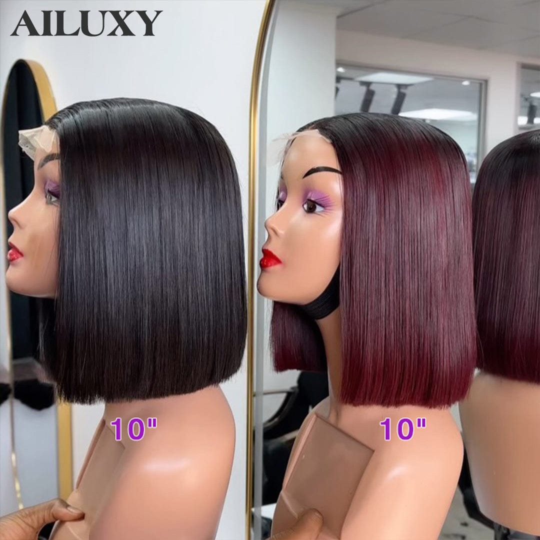 ailuxyhair-fr Couleur naturelle et 99J# AILUXY 2 Perruque COMBO | 4x4 avec fermeture