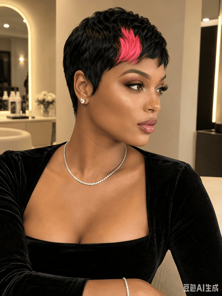 ailuxyhair-fr Courte Perruque AILUXY Courte Noir Perruque 100% Cheveux Humains comme sur la vidéo