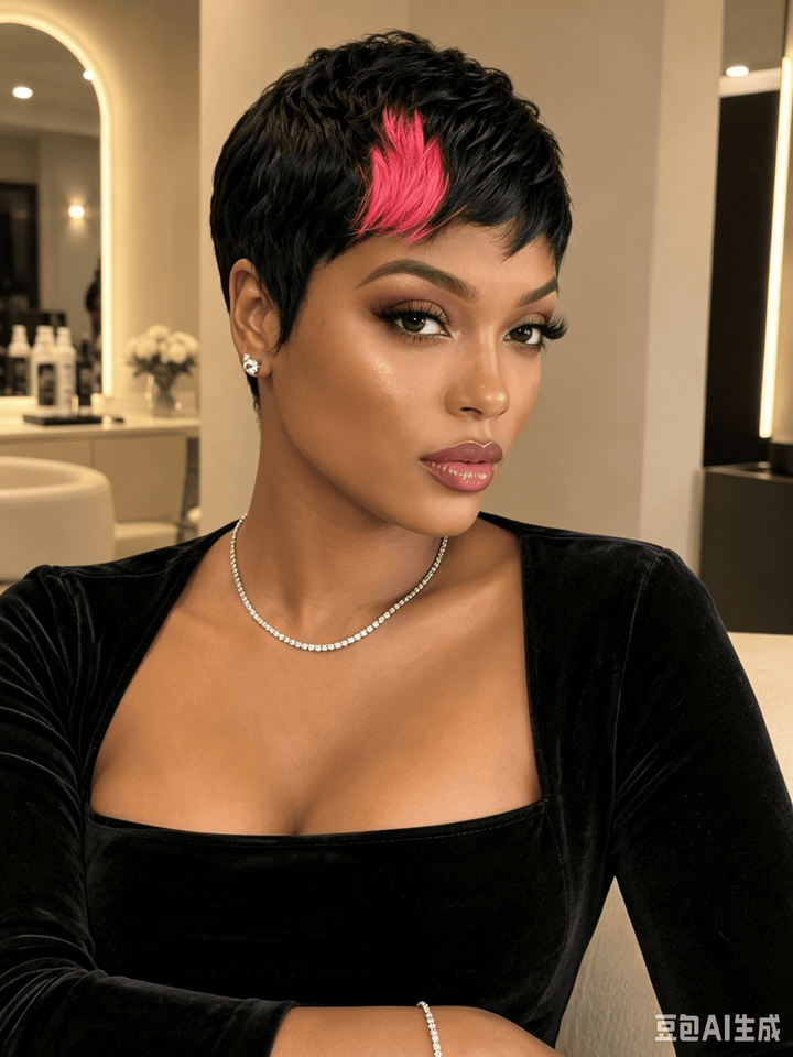 ailuxyhair-fr Courte Perruque AILUXY Courte Noir Perruque 100% Cheveux Humains comme sur la vidéo