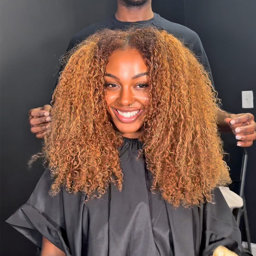 ailuxyhair-fr curly AILUXY  Perruque afro à volume généreux couleur cuivrée naturelle style Afro dynamique adapté au quotidien