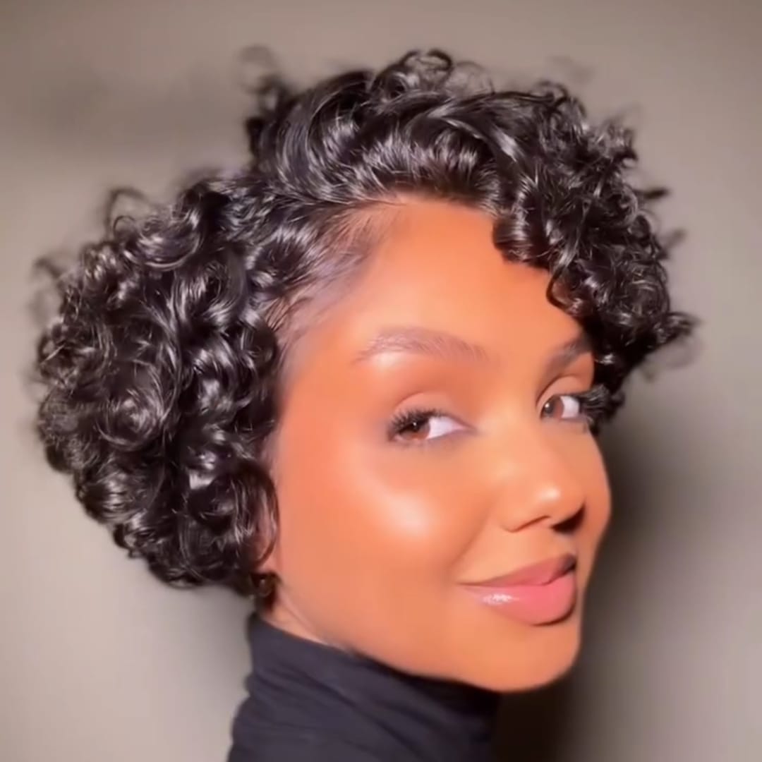 ailuxyhair-fr curly Conforme à la photo AILUXY Perruque Afro Curly, Lace Frontal 13×4, 100% Cheveux Humains, Design Unique et Volume Extrême