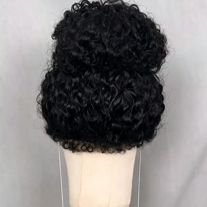 ailuxyhair-fr curly Identique à la photo AILUXY Perruque Crépue Chignon Boule en Cheveux Humains, Dentelle Transparente 13×4 Invisible, Style Simple Vivant, Facile à Porter et à Coiffer, Modèle Tendance pour Femmes